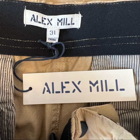 ALEX MILL City Cargo Pant Heavyweight Twill Light Khaki Brown NEW - Picture 7 of 9
